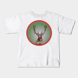 Deer mosaic Kids T-Shirt